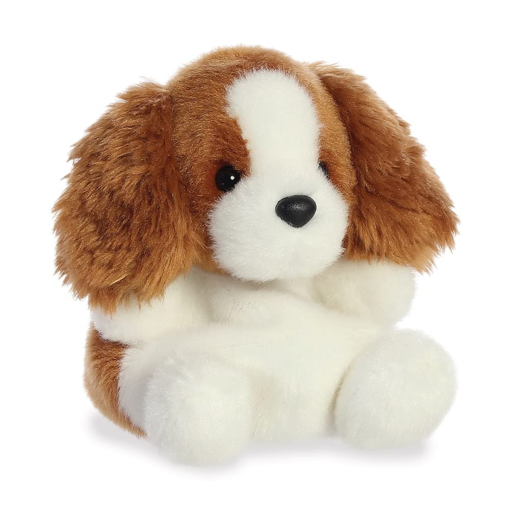 AURORA Palm Pals Lady Spaniel Dog Stuffed Toy | 5In Medium Size | Brown & White | Eco-Friendly 2