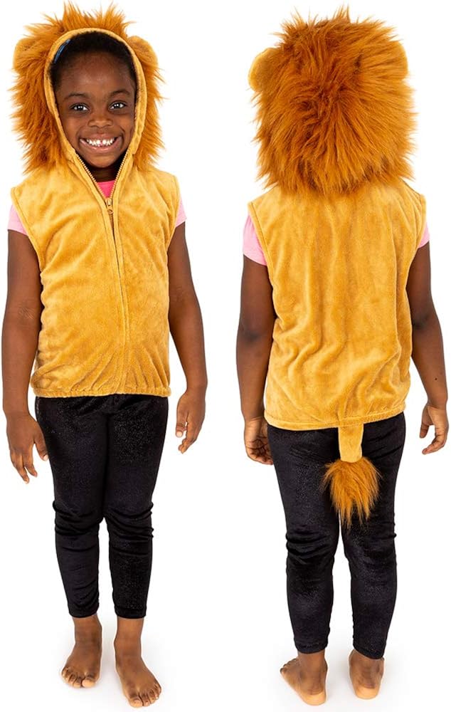 Pretend to Bee Lion Costume - Kids Unisex Zip-Up Fancy Dress for Ages 3-7 4