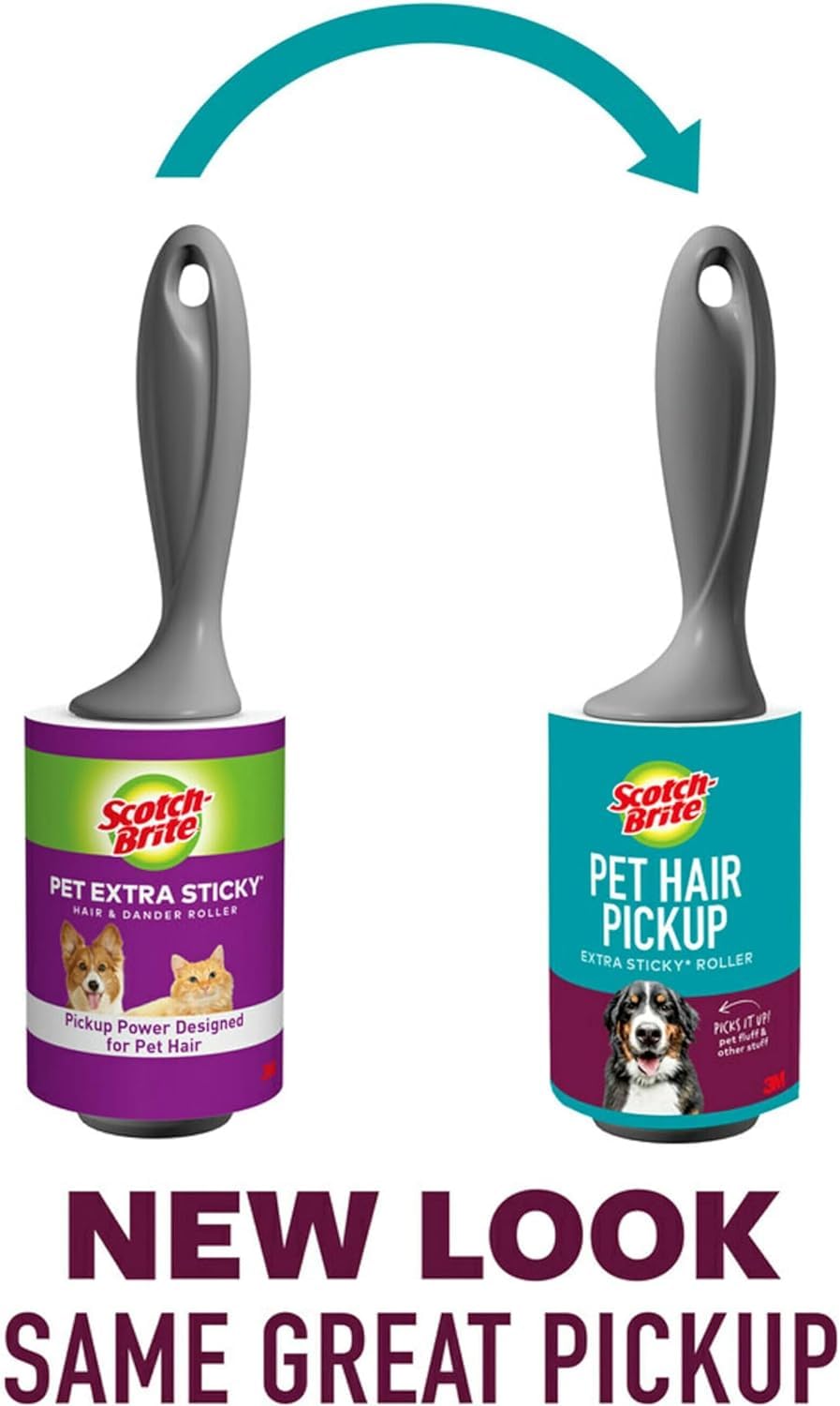 Scotch-Brite Pet Hair Roller Refill - 3 Rolls x 48 Sheets | Extra Sticky Adhesive | Safe for Fabric 2
