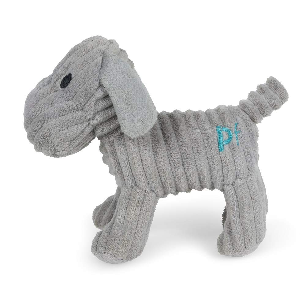Petface Freddi Cord Plush Puppy Dog Toy - Lightweight, Portable, Squeaker Included 2
