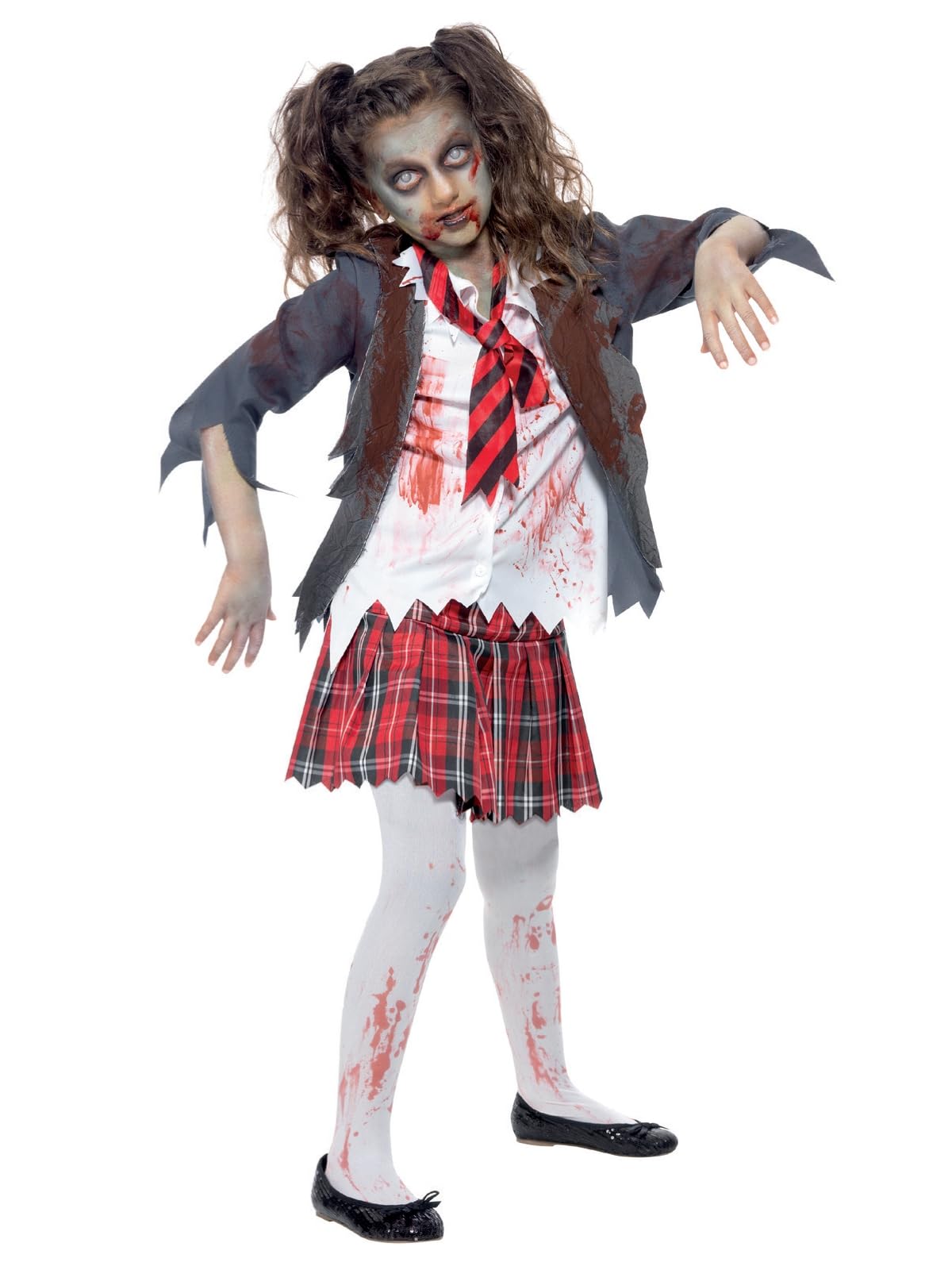 Smiffys Zombie School Girl Costume - Ages 10-12 1