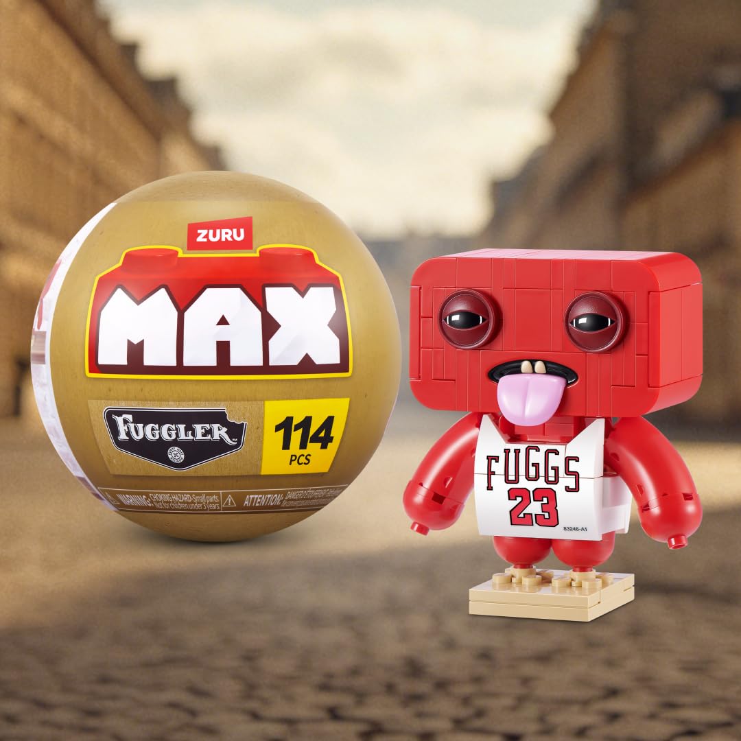 Max Build More Fuggler Stars - Collectible Building Bricks | 182 Bricks per Capsule | Ages 8+