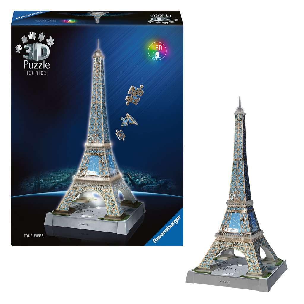 Ravensburger Iconics Eiffel Tower Light-Up 3D Jigsaw Puzzle - 216 Pieces 13