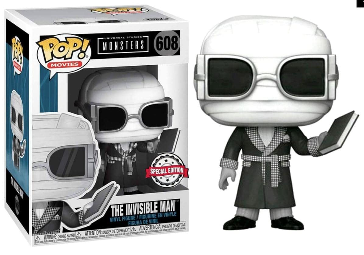 Universal Studios Monsters The Invisible Man Excluye Funko 46856 Pop. Vinilo n. ° 608