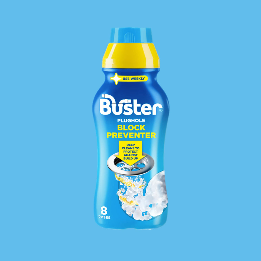 Buster Plughole Block Preventer - 500ml Deep Clean Pipe & Overflow Treatment