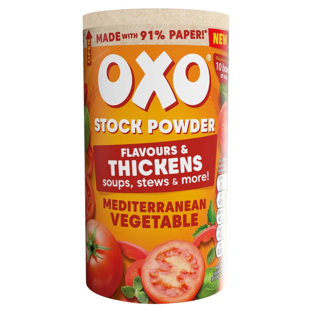 OXO Mediterranean Vegetable Stock Powder - Vegan Friendly | Quick Prep | 100g 1