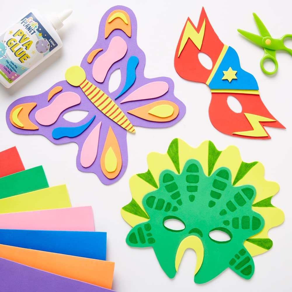 Craft Planet 1 Litre White PVA Glue | Strong, Tacky, Washable | For Paper, Wood & Kids Craft 3