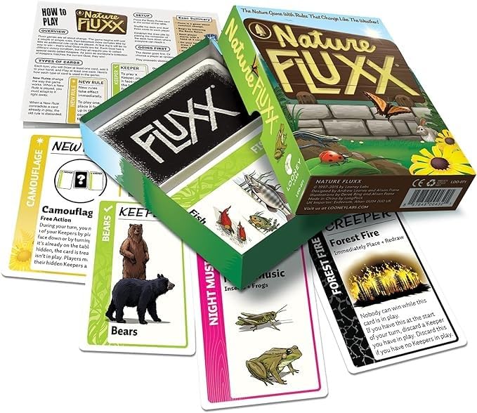 Looney Labs Nature Fluxx Board Game | Ages 8+ | 2-6 Players | 10-40 Min Play Time 3