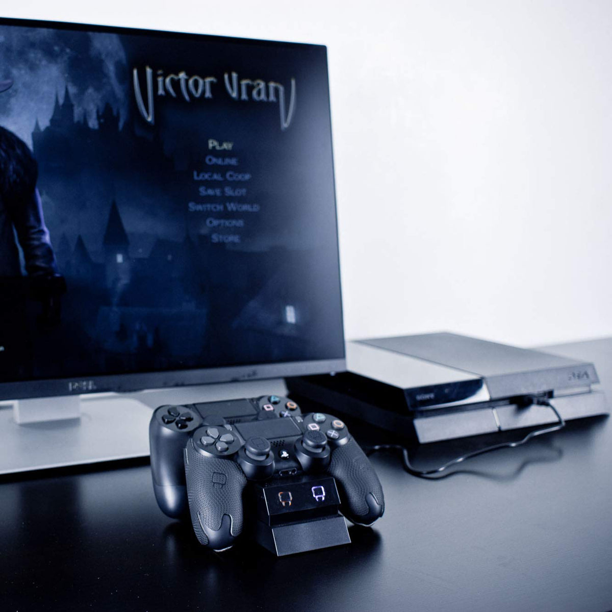 Venom PlayStation 4 Twin Charge Docking Station Charger - PS4, Black, VS2732