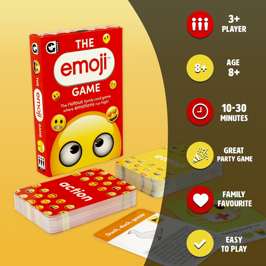 Offizielles Emoji-Kartenspiel von Ginger Fox für die Familie – Sammeln Sie alle Emoji-Karten in diesem urkomischen Partyspiel