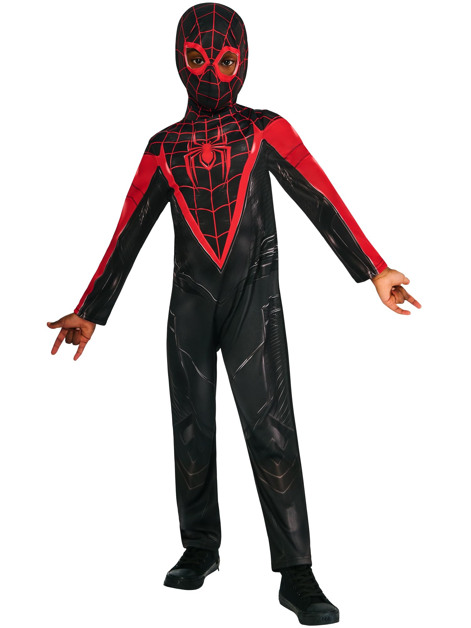 Rubies Spiderman Miles Morales Gamerverse Costume - Size 7-8