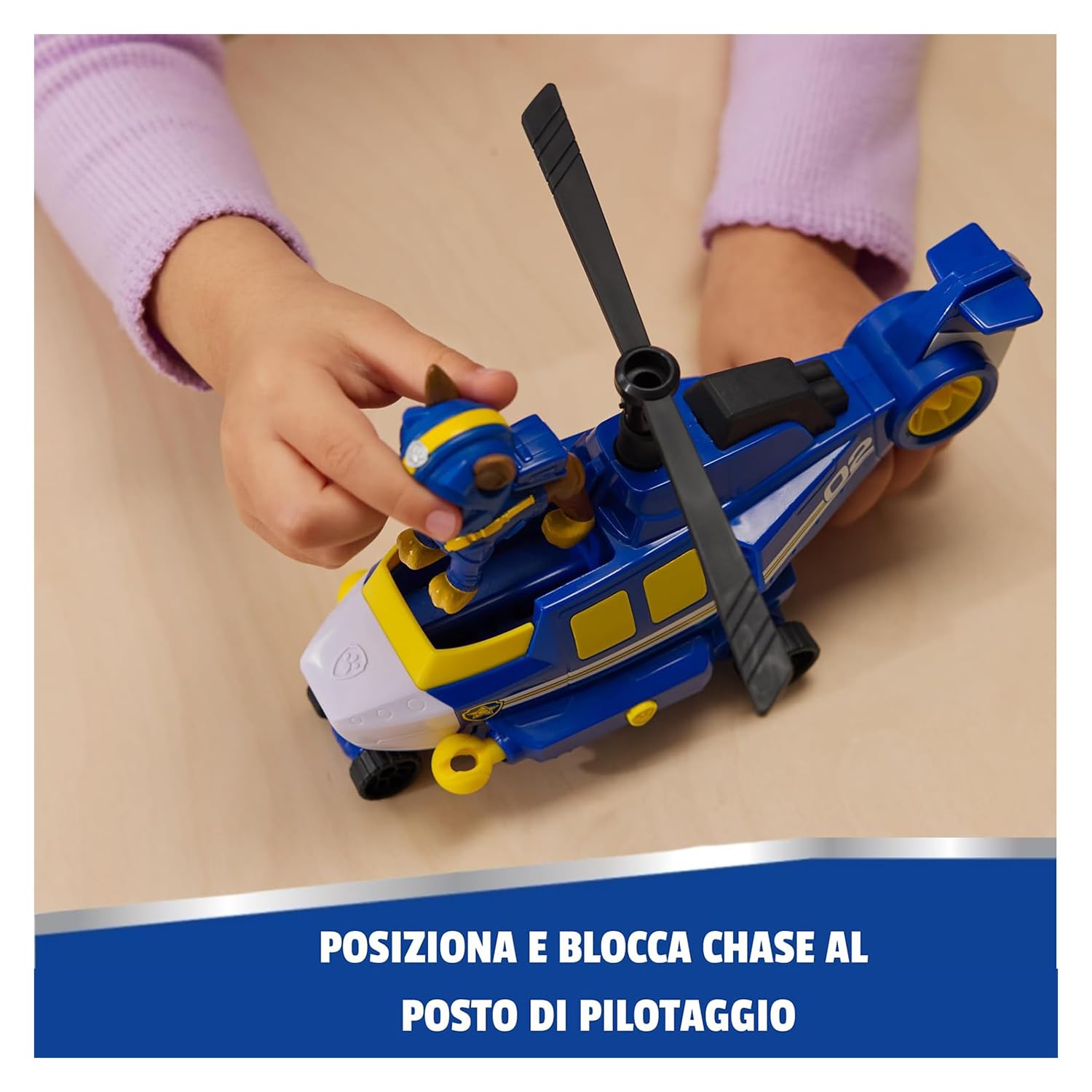 Paw Patrol Air Rescue Chase Action Figure & Hero Helicopter Toy | Ages 3-9 | Includes 2 Projectiles
