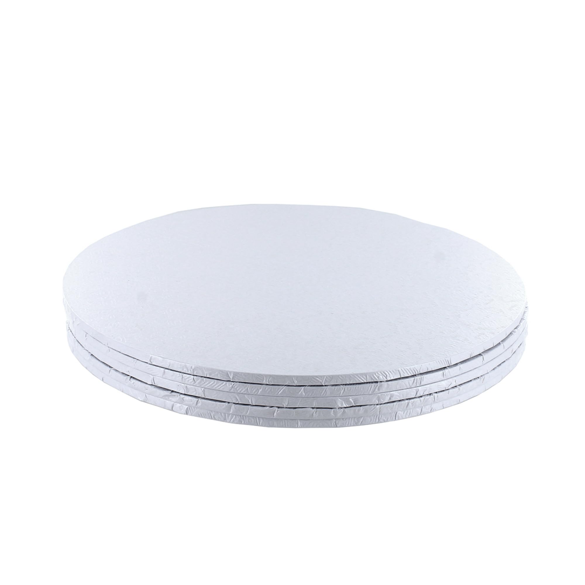 Culpitt White Masonite Cake Board - Strong Round Cake Drum, 4mm Thick, 10 Inch, 5 Pack 6
