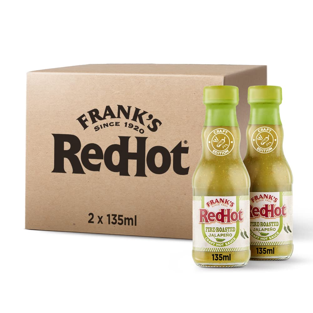 Frank's RedHot Fire-Roasted Jalapeño Craft Hot Sauce 135 ML, Pack of 2