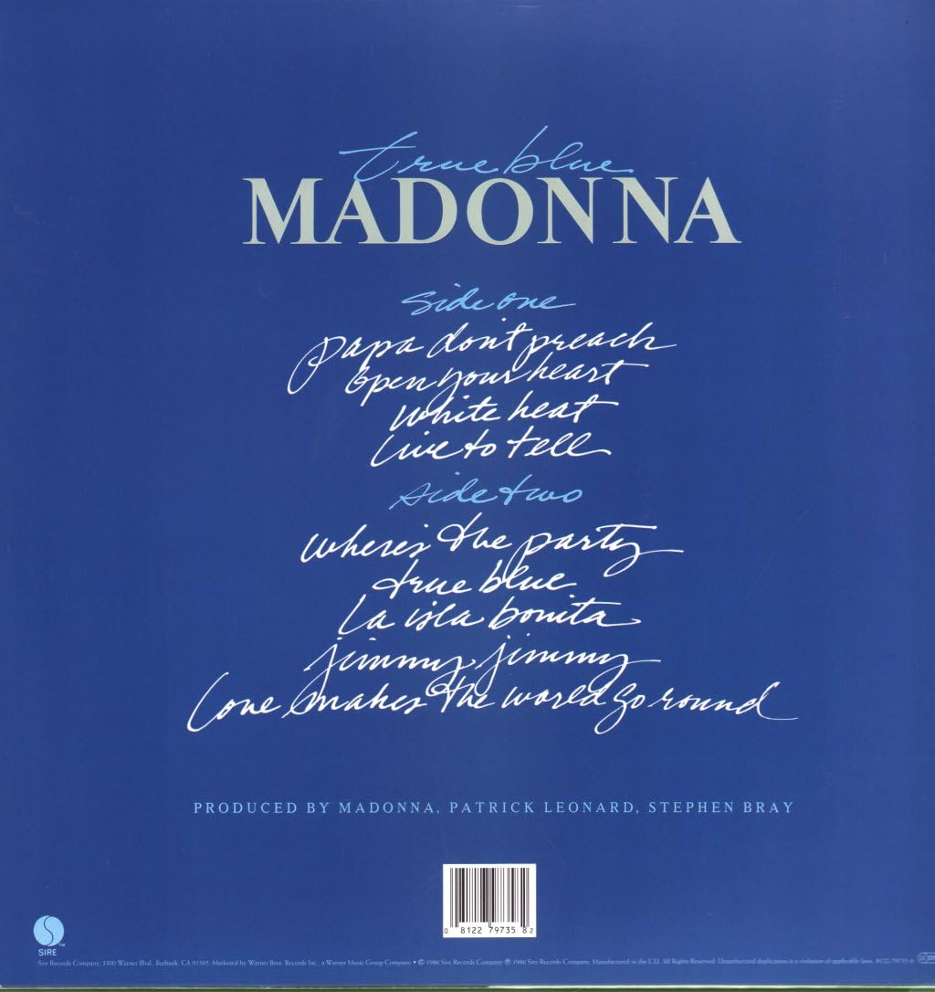 Madonna - True Blue [LP Vinyl]