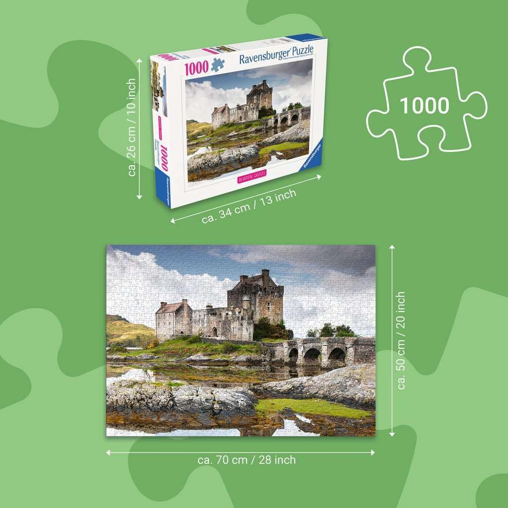 Ravensburger Beautiful Castles - Scotland Jigsaw Puzzle 1000 Piece | Glare-Free | Unisex Adult 3