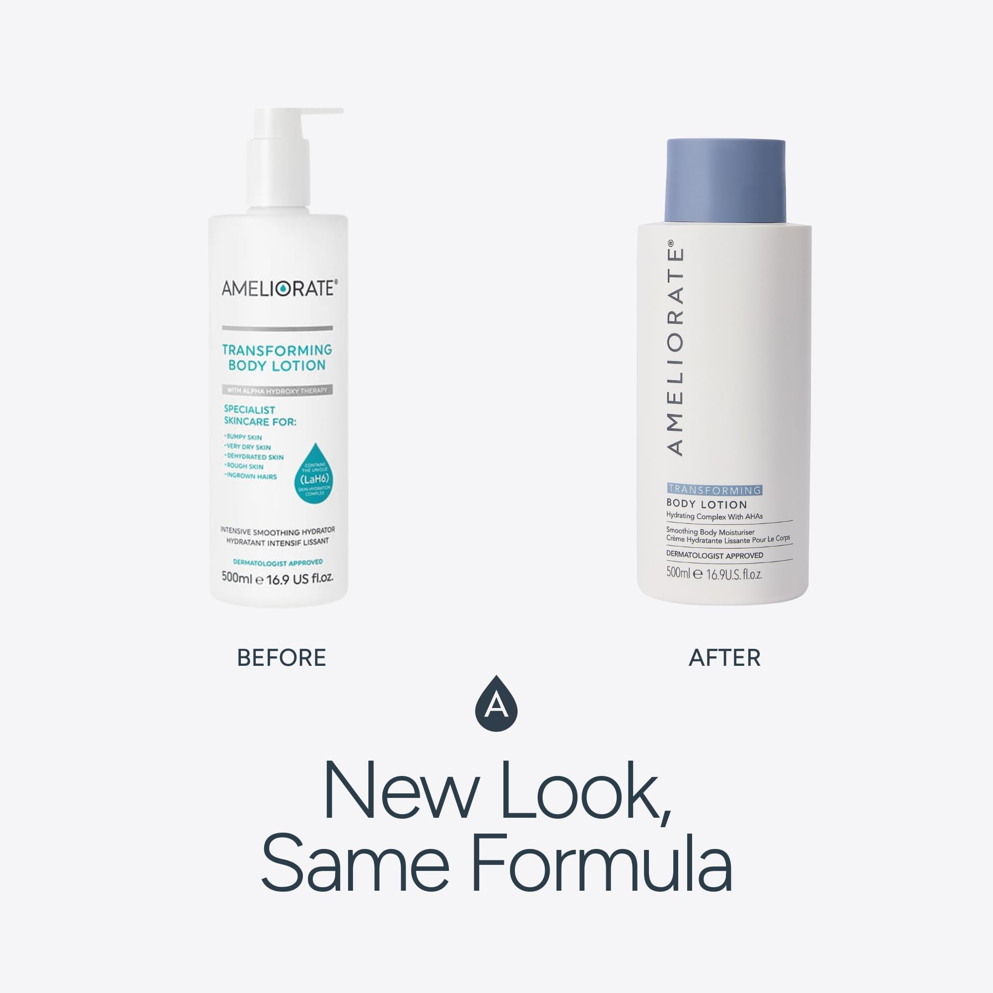 AMELIORATE Transforming Body Lotion - Exfoliates & Hydrates for KP & Bumpy Skin | 500ml 6