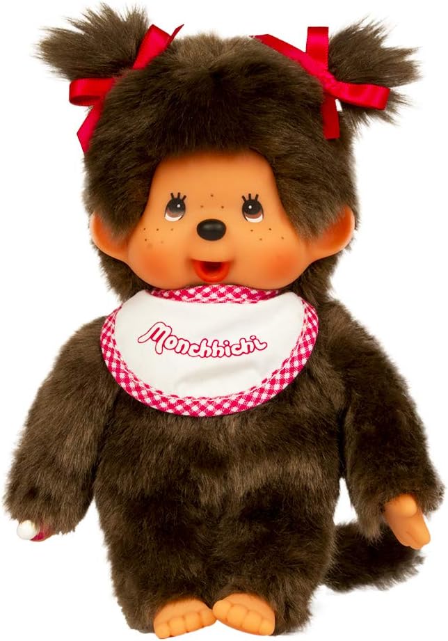 Monchhichi Classic 20cm Pink Girl Doll - Sekiguchi Plush Toy 4