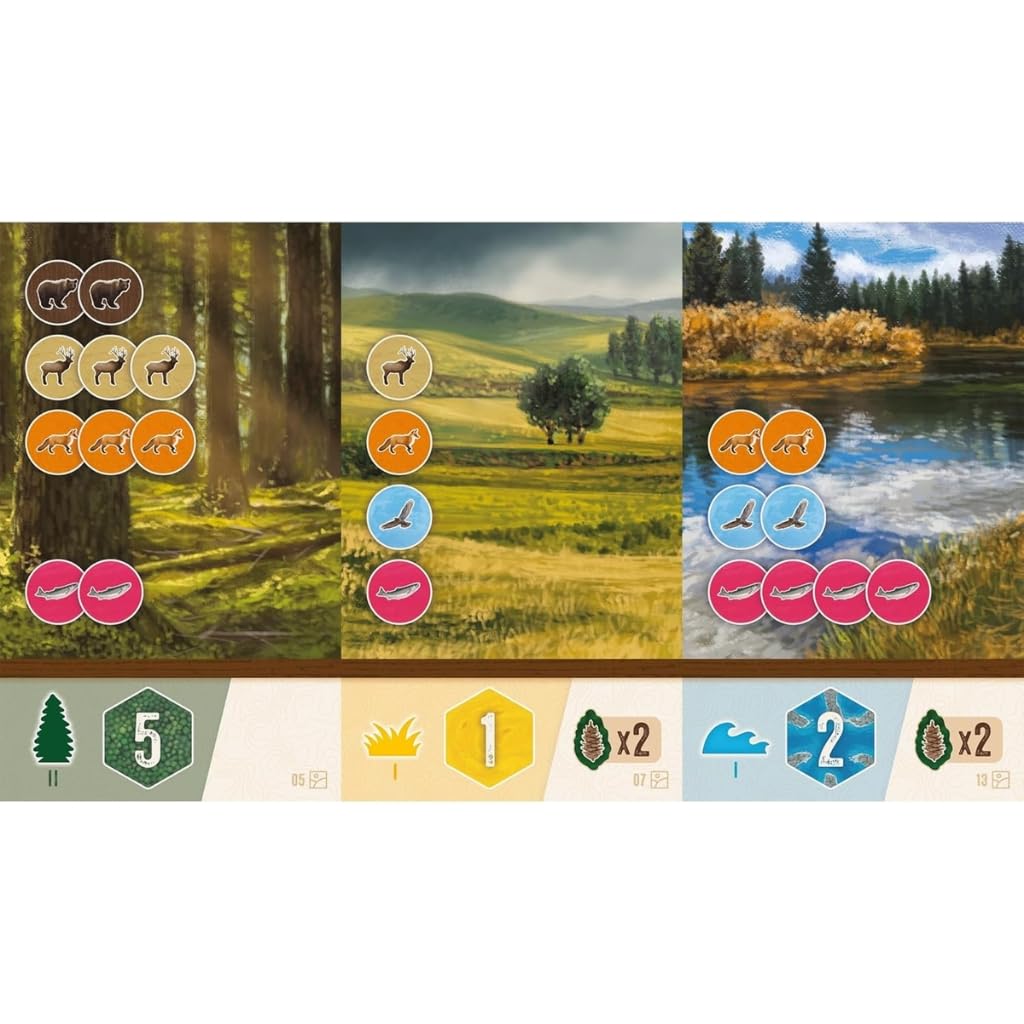 AEG Cascadia Rolling Hills Roll & Write Puzzly Dice Game | 1-4 Players | Ages 10+ | 30-45 Min 6