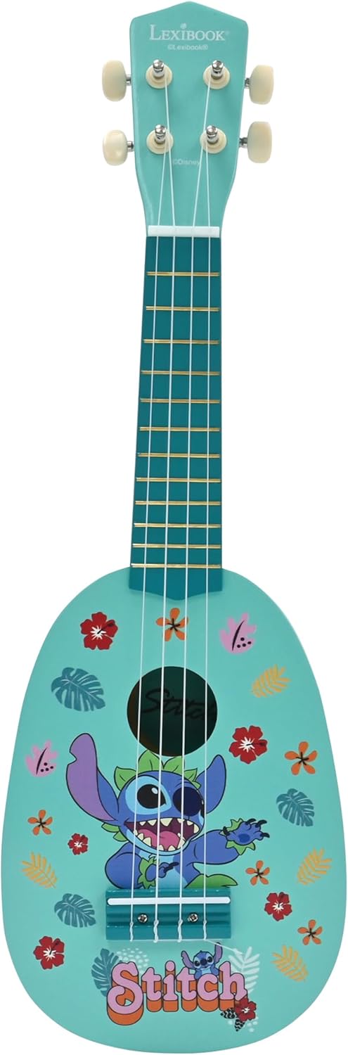 Lexibook - Disney Stitch My First Wooden Ukulele (K230D)