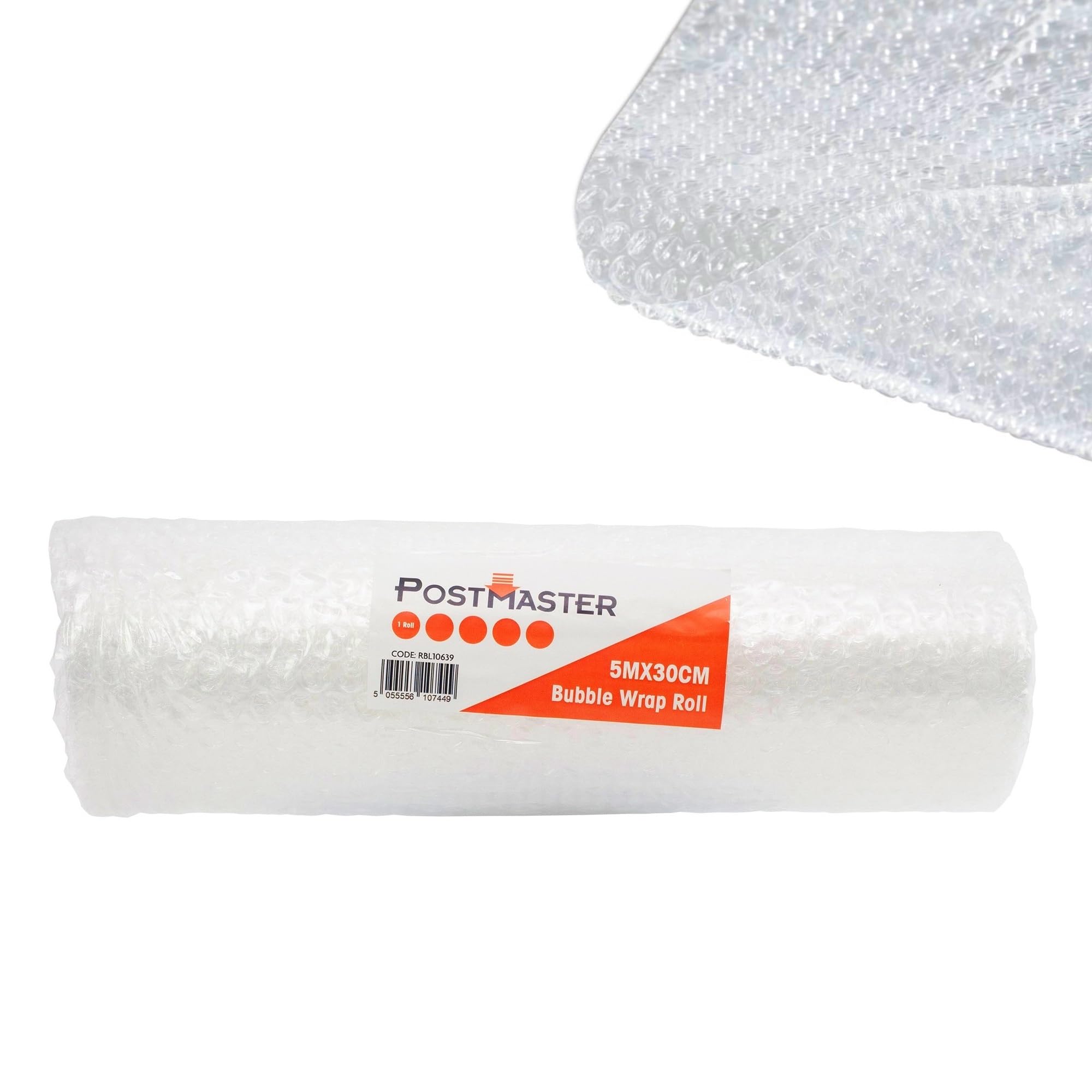 Postmaster Bubble Wrap Roll - 300mm x 5m | Strong Nylon Material | Made in the UK