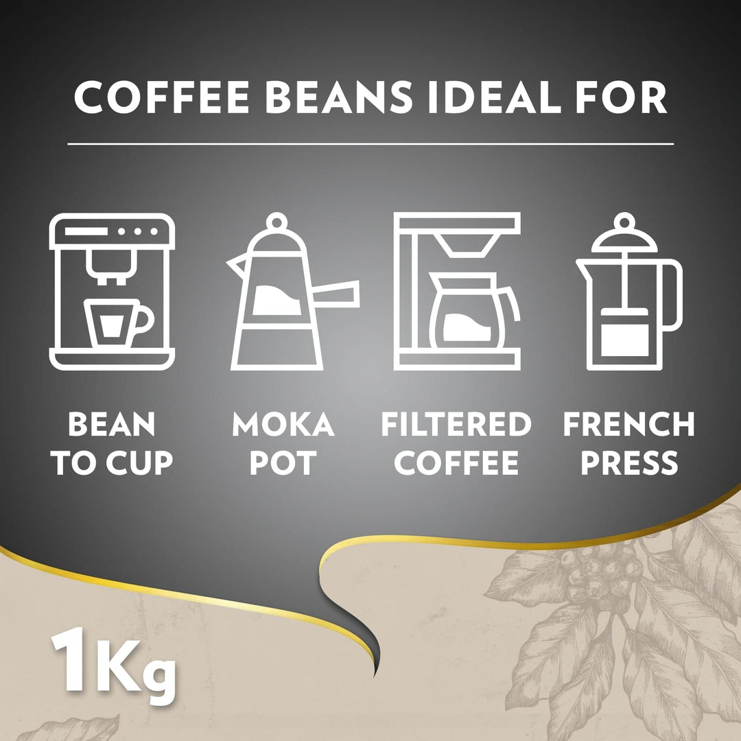 Lavazza Barista Perfetto Arabica and Robusta Drum Roast Coffee Beans 1kg