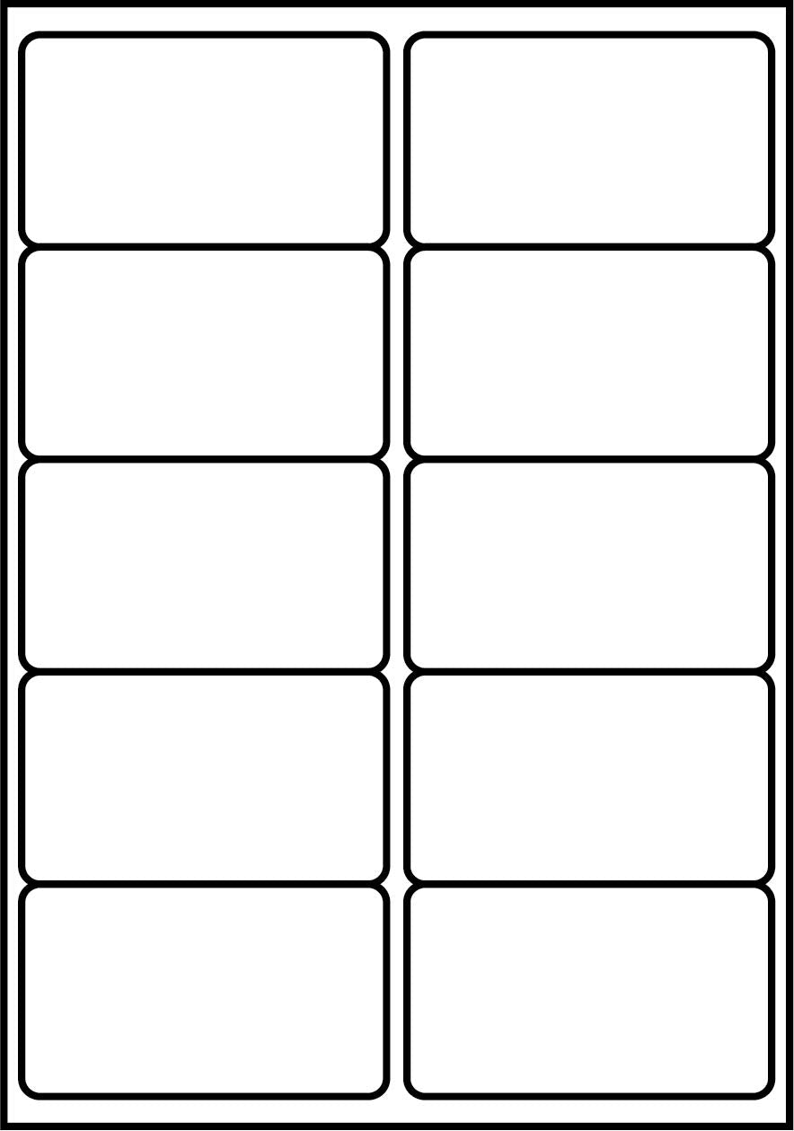 SmithPackaging A4 Self Adhesive Address Labels, 10 Labels Per Sheet, 100 Sheets, 1000 Labels Total