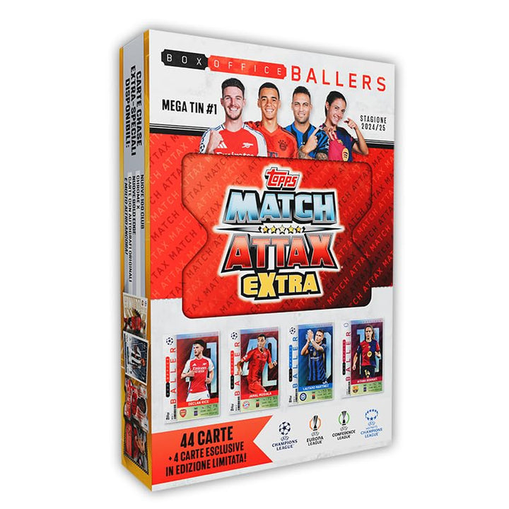 Topps Match Attax Extra 2025 - Mega Tin #1 - Box Office Ballers Trading Card Collection (48 Cards)