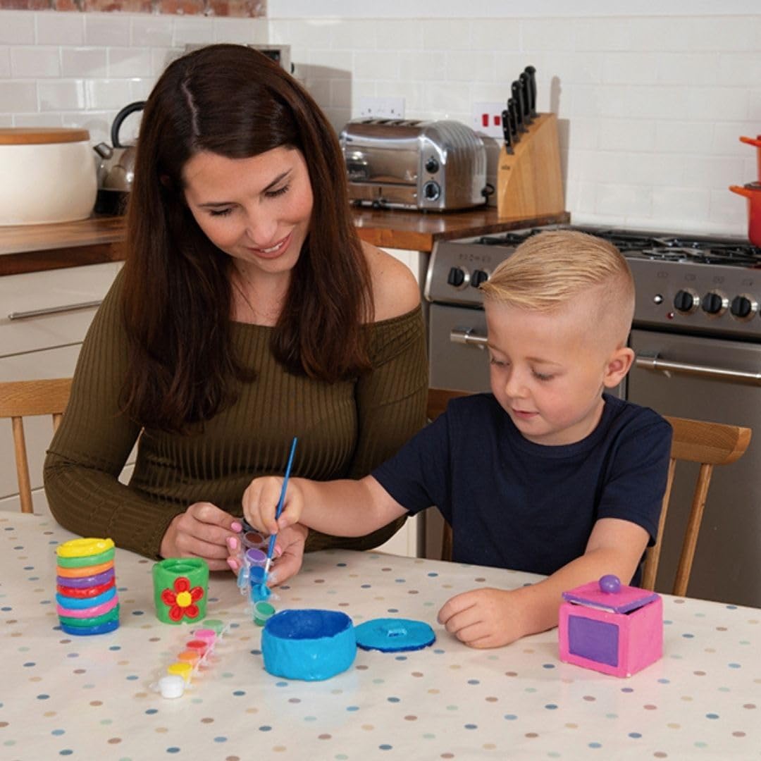Galt First Pottery - Air Dry Clay Painting & Pottery Set for Ages 6+ | Includes 1.2kg Clay & Ceramic Paints 4
