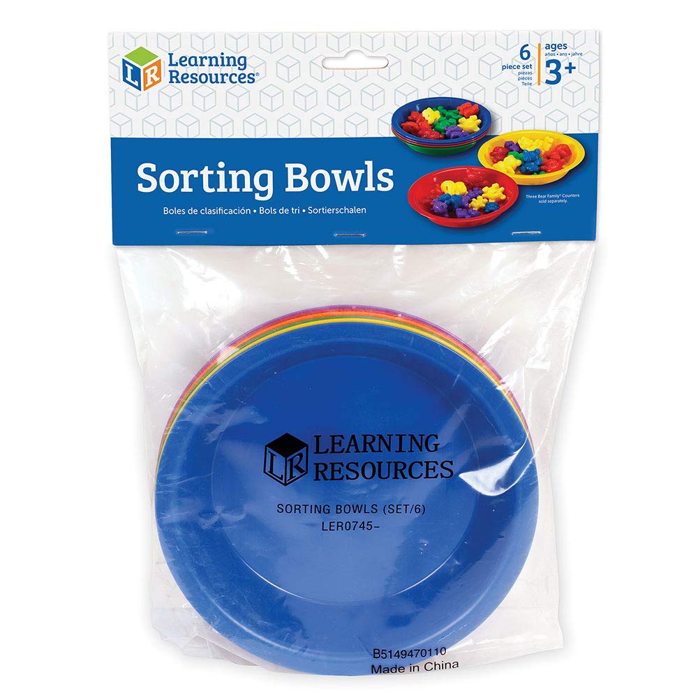 Learning Resources Sorting Bowls - Set of 6 for Early Maths & Colour Classification | Ages 3-7 4
