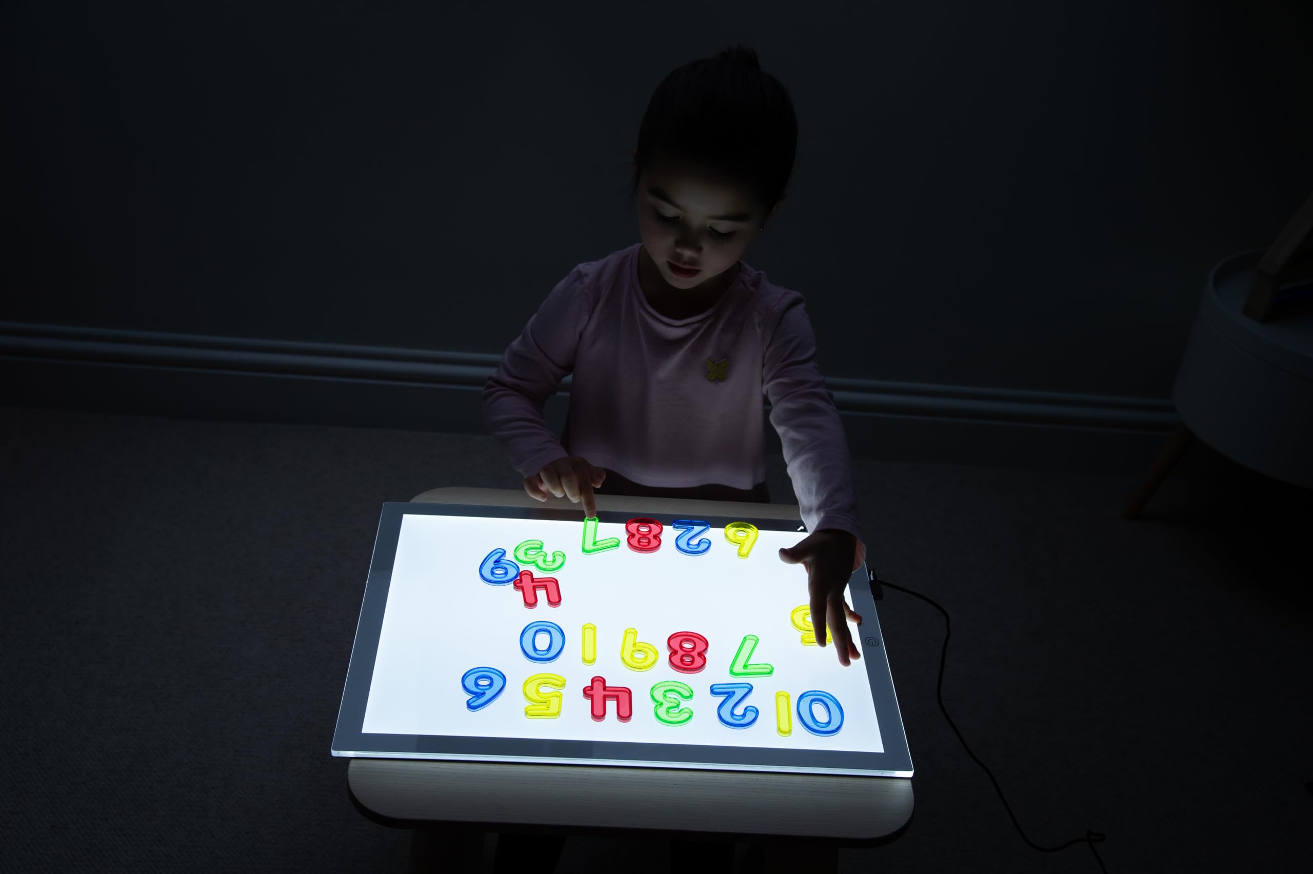 tickit 73141 Translucent Numbers - Colourful Acrylic Set for Light Box & Sensory Play | Ages 3+ 5