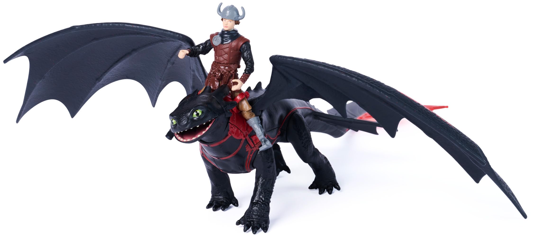 Dreamworks Dragons Toothless & Hiccup Action Figure | 10 Inches | Ages 4+ | Multicolor 4