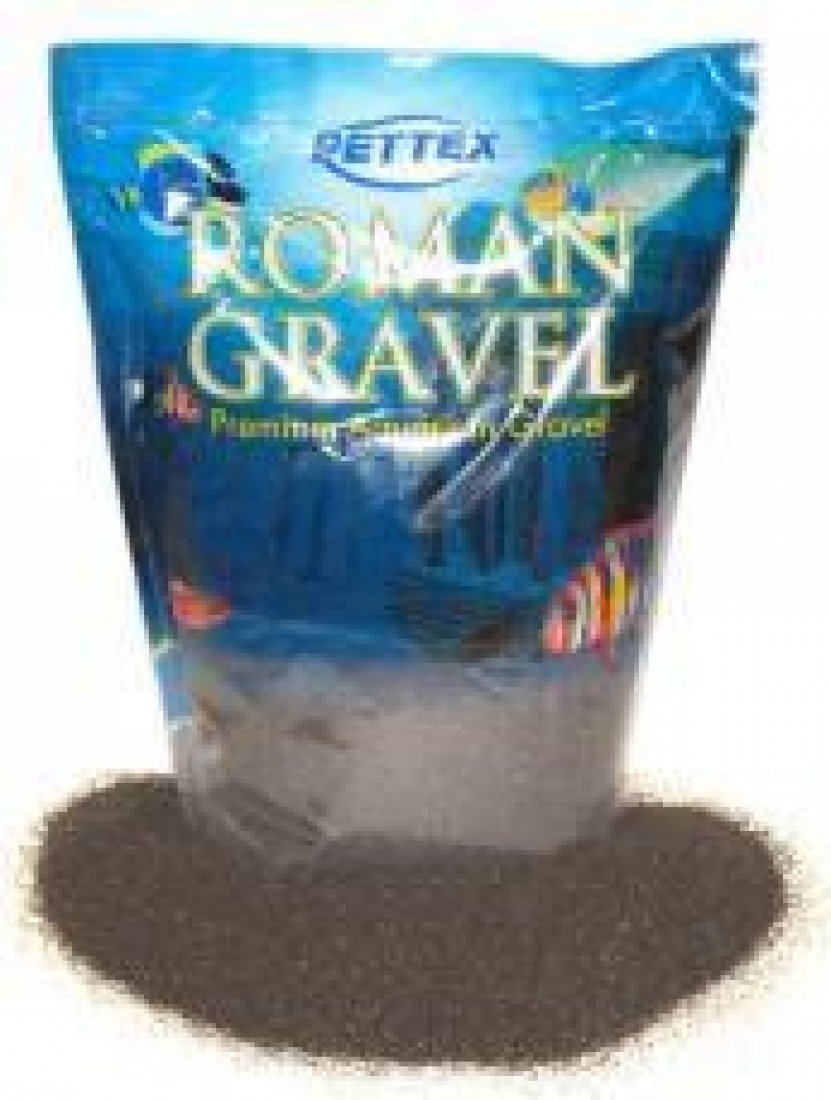 Pettex Roman Gravel - Black Sand Aquatic Substrate | 2 kg Bag