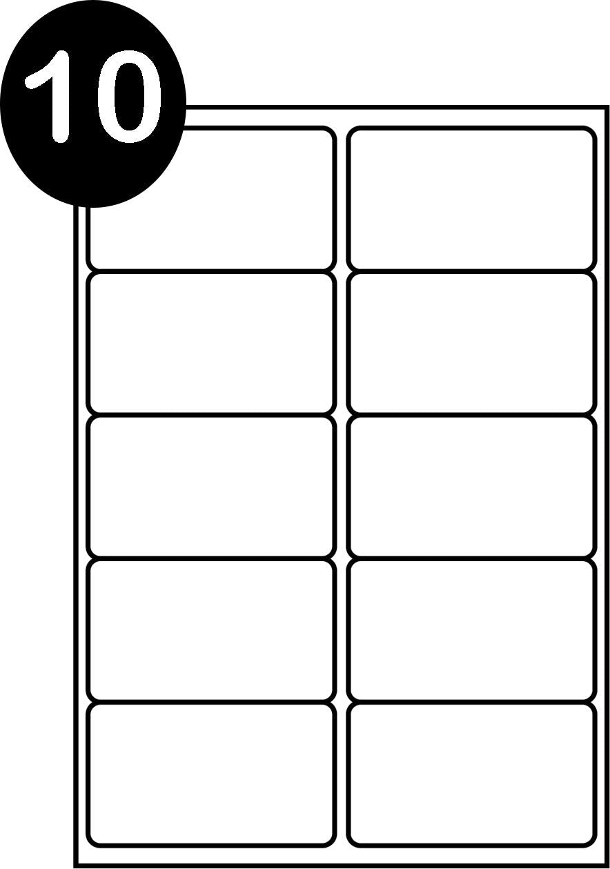 SmithPackaging A4 Self Adhesive Address Labels, 10 Labels Per Sheet, 100 Sheets, 1000 Labels Total