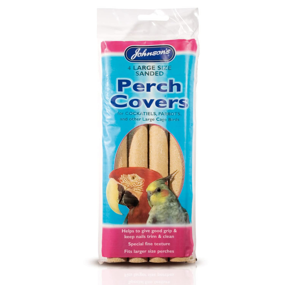 Johnsons Large Sanded Perch Covers - Pack of 4 | Trim Nails | Fits 3/4" Perches