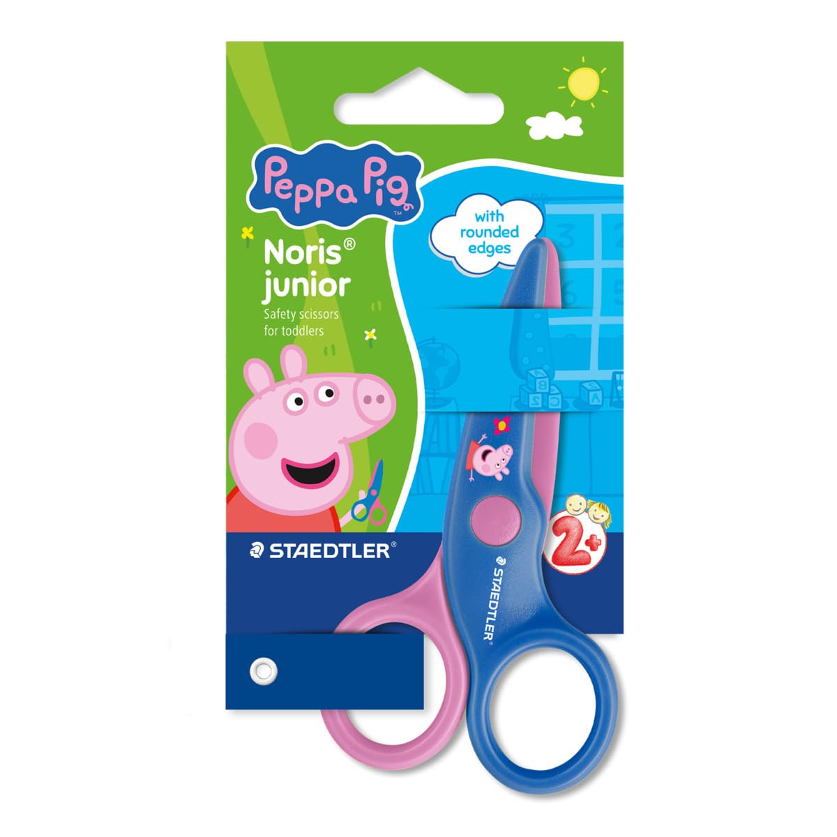 STAEDTLER Peppa Pig Noris Junior Safety Scissors - Rounded Tips, Paper Only Cut | Approx. 10cm 1