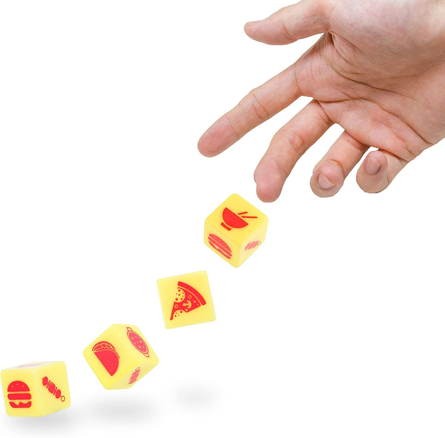 Gift Republic Takeaway Dinner Dice, Yellow, Medium 3