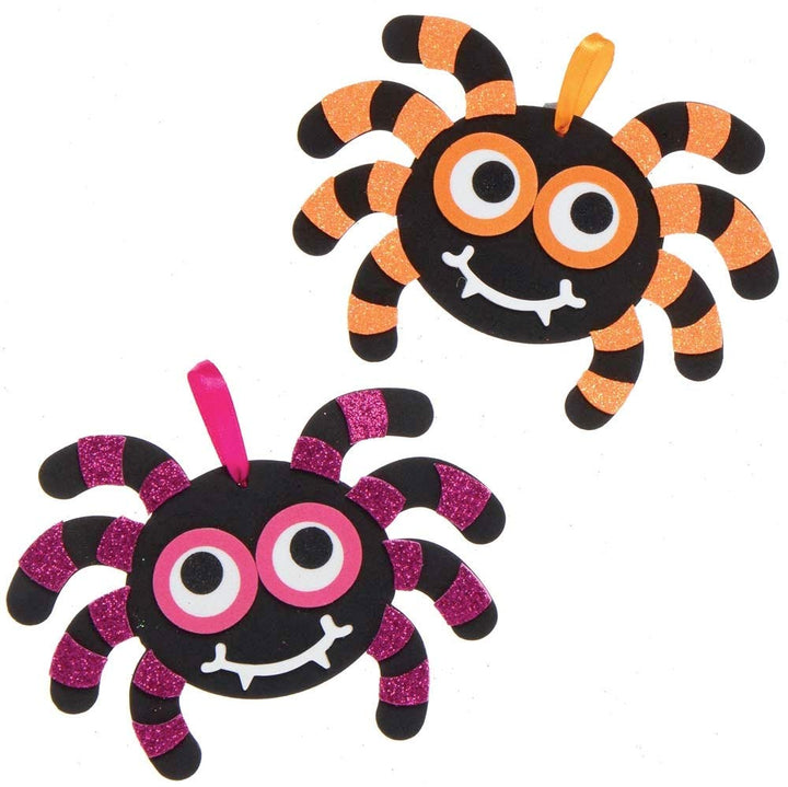Baker Ross Spider Mix and Match Halloween Decoration Craft Kit - Pack of 8