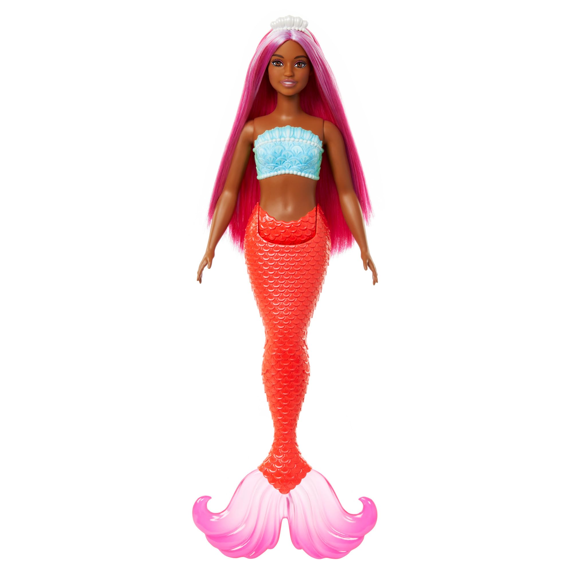 Barbie Mermaid Doll with Magenta Fantasy Hair - Fantasy Accessories | 12.75 Inch | Plastic