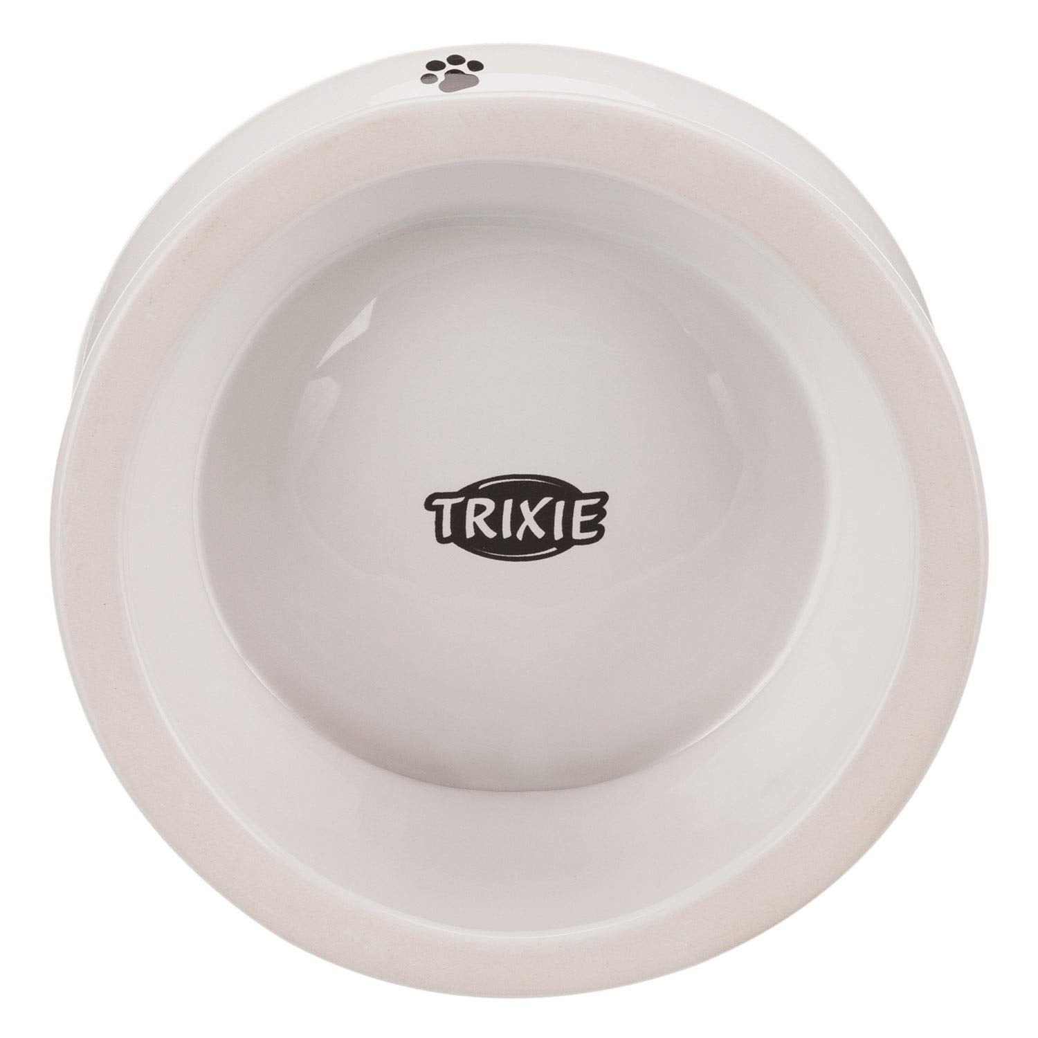 TRIXIE Ceramic Cat Feeder - Raised Ergonomic Design | White | 350g 5