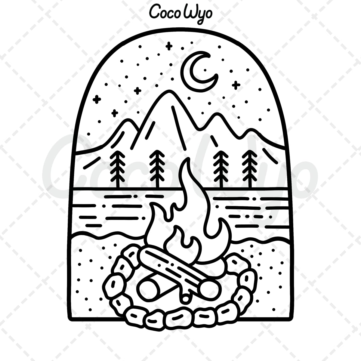 Coco Wyo Stress Relief Coloring Book - Bold & Easy Designs | 52 Pages | Paperback 6