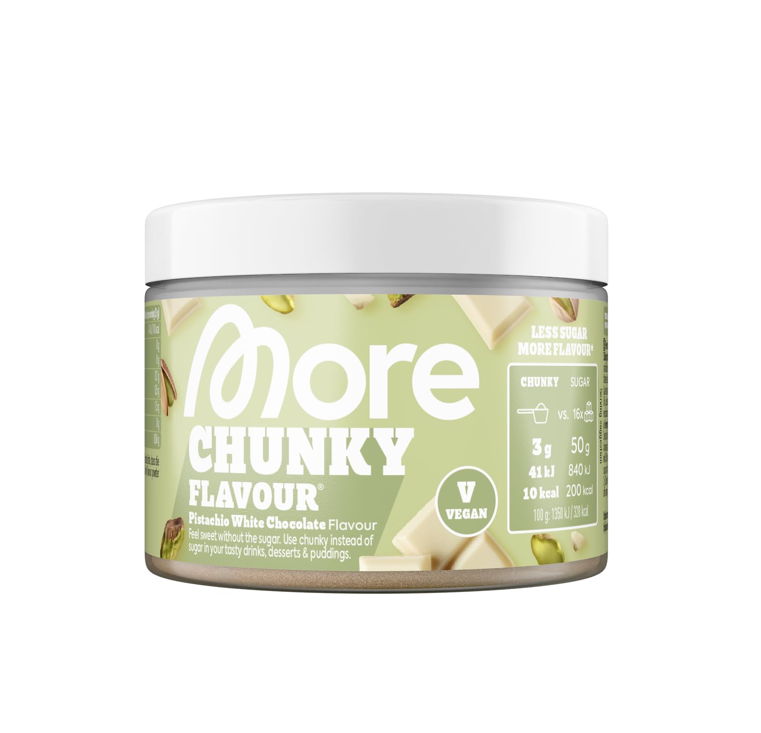 MORE NUTRITION Chunky Flavour - Pistachio White Chocolate | 150 g Powder