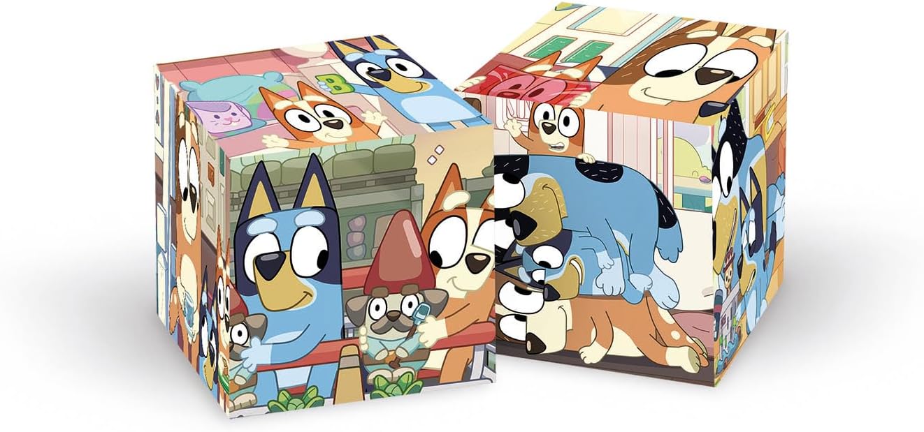 Clementoni Bluey 6-Piece Cube Puzzle Set - Educational Toddler Toy for Ages 2-4 3
