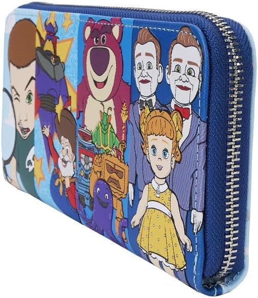 Loungefly Toy Story Villains Zip Around Wristlet Wallet Blue (WDWA3013)