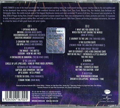 Hans Zimmer - Live In Prague [Audio CD]