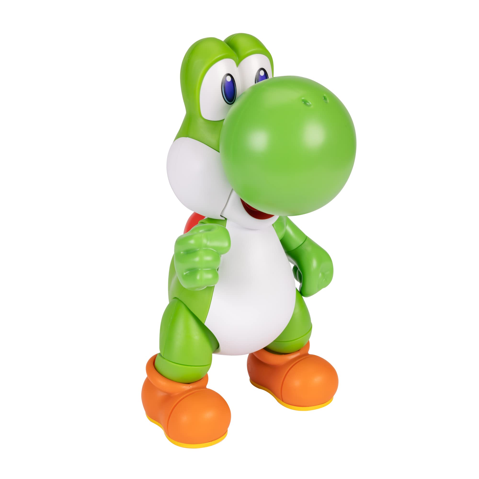 Super Mario Let's Go Yoshi Interactive Action Figure | 12" Tall | Ages 3+