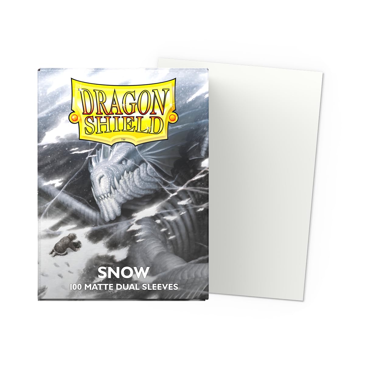 Dragon Shield AT-15005 Dual Matte Snow Sleeves - Standard Size, 100 Count | Durable Plastic 2