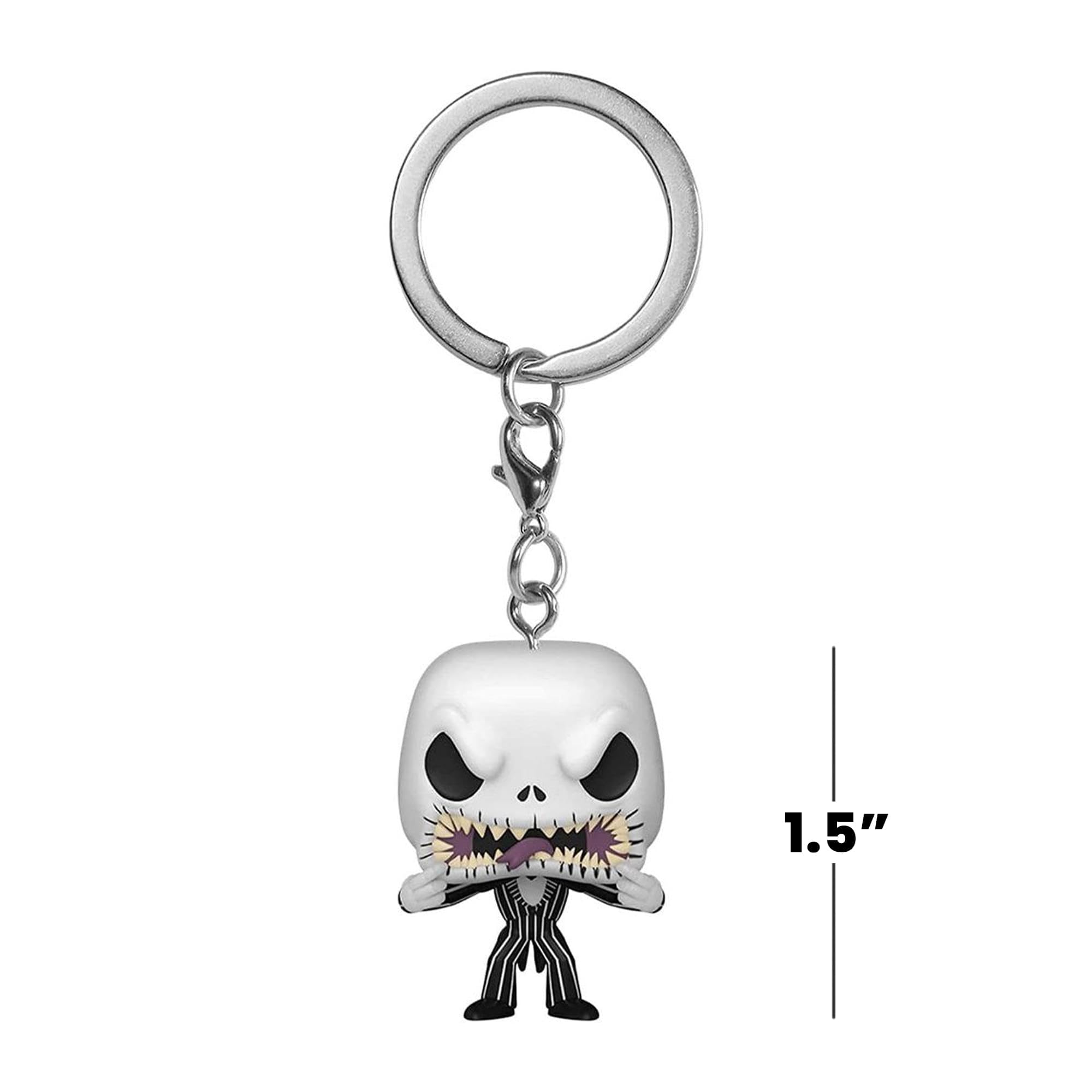 Funko POP! Keychain: Disney's The Nightmare Before Christmas - Jack Skellington (Scary Face) Vinyl Figure 7