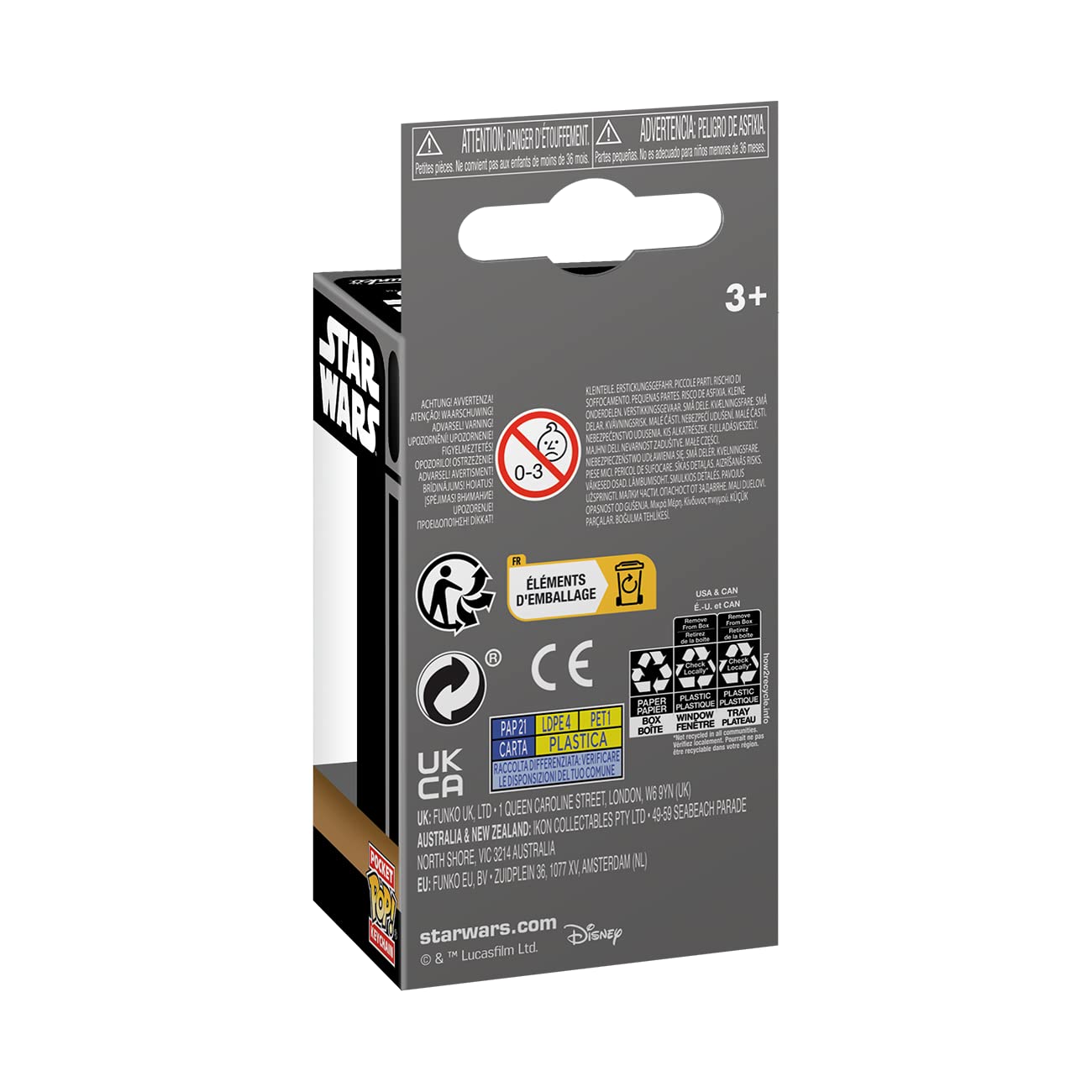 Funko Pop! Keychain - Obi-Wan Kenobi & Young Leia Organa Vinyl Figure - Star Wars Collectible 3