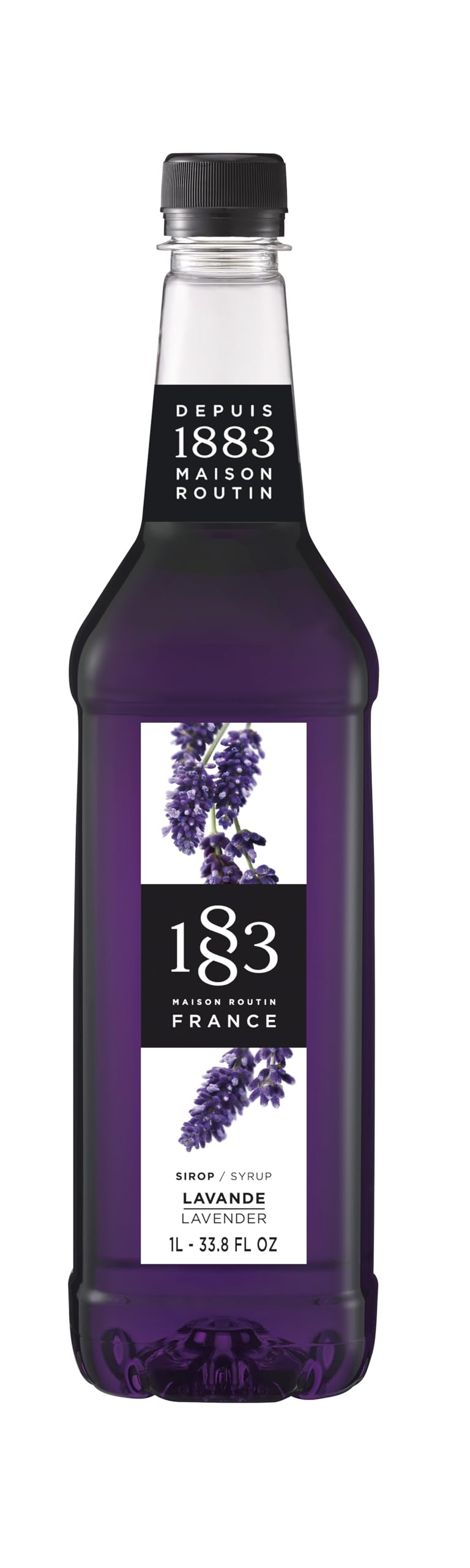 1883 MAISON ROUTIN Premium Lavender Syrup - Floral Flavor for Cocktails & Teas | 1 L